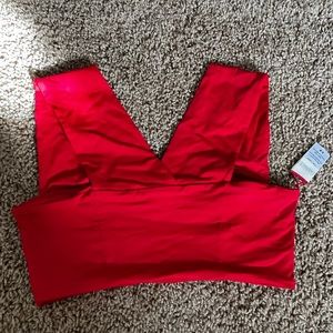 L*Space red Parker Bikini Top